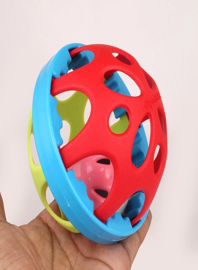 BLISSBORN Rattle Ball for Babies, Rattles for Kids, Rattle Toys for Infants, Soft Rubber Fitness Balls for Little Boys and Girls, Early Development Toys for Infants (Pack of 1) - Image 4